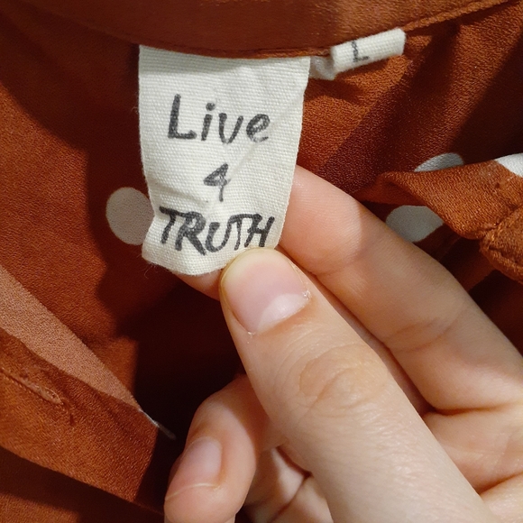 Cropped tie top button up - Picture 2 of 3